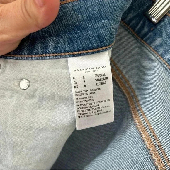 American Eagle 90's Straight Jean Size 8 - Picture 6 of 8